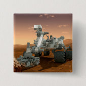 Mars Wissenschaftslabor Neugier Rover. 4 Button (Vorderseite)
