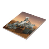 Mars Wissenschaftslabor Neugier Rover. 4 Fliese (Seite)