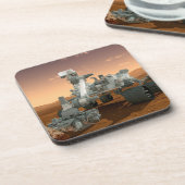 Mars Wissenschaftslabor Neugier Rover. 4 Getränkeuntersetzer (Linke Seite)