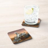 Mars Wissenschaftslabor Neugier Rover. 4 Getränkeuntersetzer (Rechte Seite)