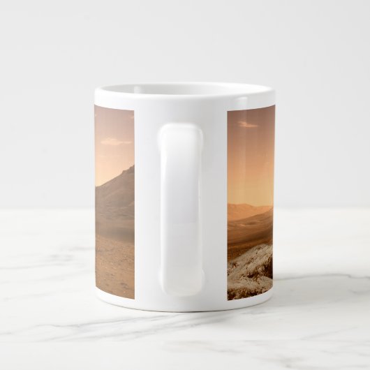 Mars Wissenschaftslabor Neugier Rover. 4 Jumbo-Tasse (Rückseite)