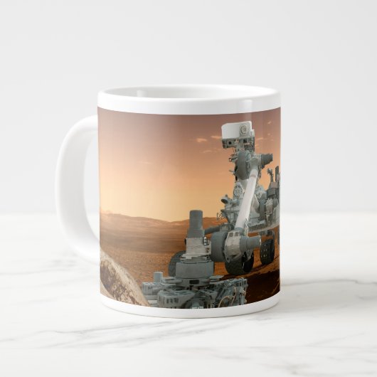 Mars Wissenschaftslabor Neugier Rover. 4 Jumbo-Tasse (Vorderseite Links)