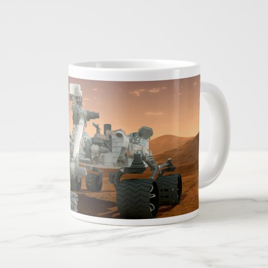 Mars Wissenschaftslabor Neugier Rover. 4 Jumbo-Tasse (Vorderseite Rechts)