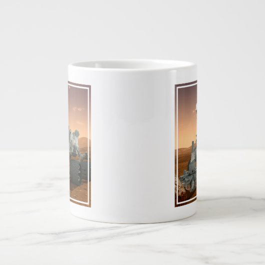 Mars Wissenschaftslabor Neugier Rover. 4 Jumbo-Tasse (Vorderseite)
