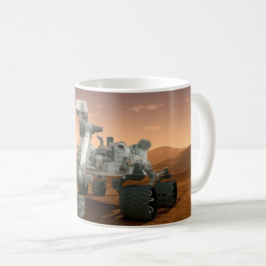 Mars Wissenschaftslabor Neugier Rover. 4 Kaffeetasse (VorderseiteRechts)