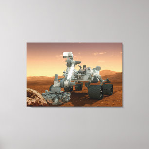 Mars Wissenschaftslabor Neugier Rover. 4 Leinwanddruck