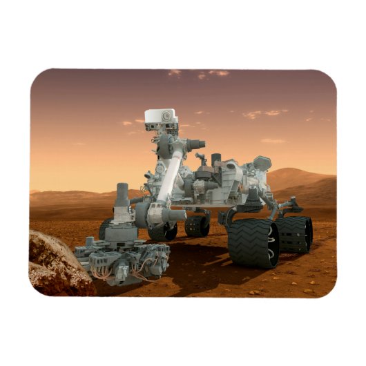 Mars Wissenschaftslabor Neugier Rover. 4 Magnet (Horizontal)