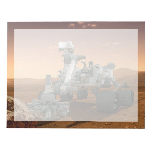 Mars Wissenschaftslabor Neugier Rover. 4 Notizblock (Vorderseite)
