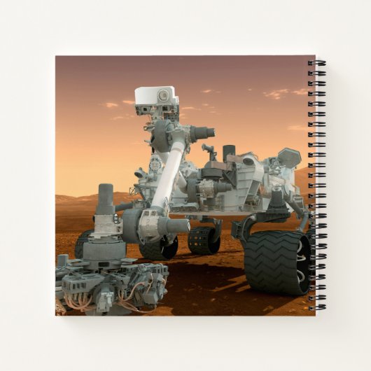 Mars Wissenschaftslabor Neugier Rover. 4 Notizblock (Rückseite)