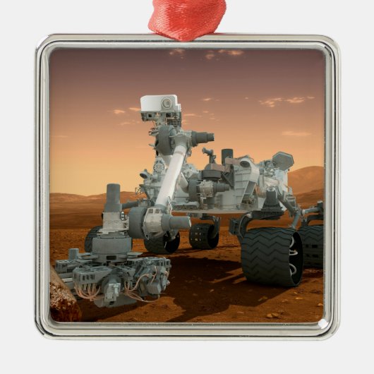 Mars Wissenschaftslabor Neugier Rover. 4 Ornament Aus Metall (Vorne)
