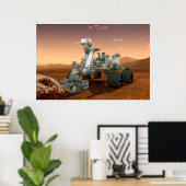 Mars Wissenschaftslabor Neugier Rover. 4 Poster (Heimbüro)