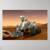 Mars Wissenschaftslabor Neugier Rover. 4 Poster (Vorne)