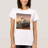 Mars Wissenschaftslabor Neugier Rover. 4 T-Shirt (Vorderseite)