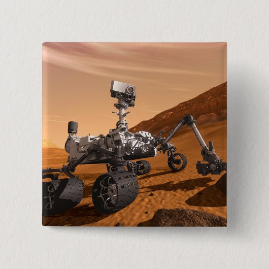 Mars Wissenschaftslabor Neugier Rover. Button (Vorderseite)