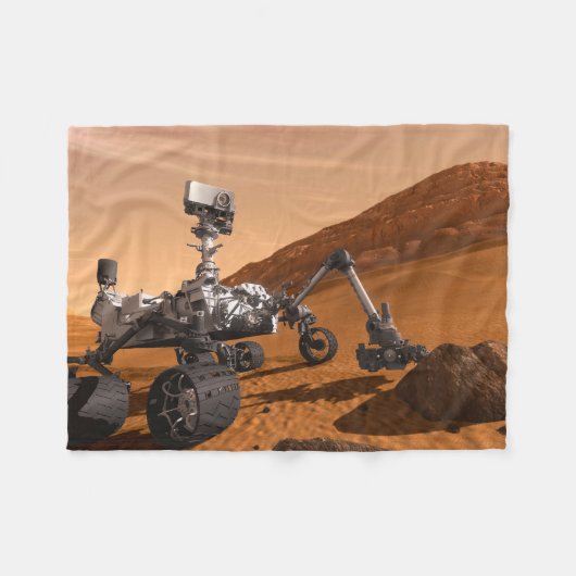 Mars Wissenschaftslabor Neugier Rover. Fleecedecke (Vorderseite (Horizontal))