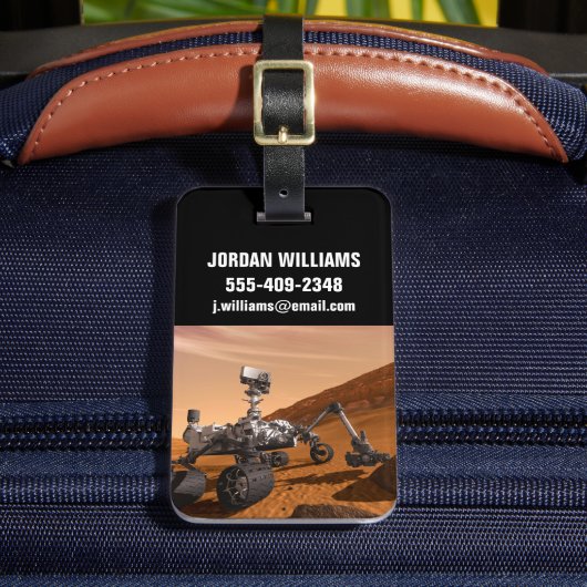 Mars Wissenschaftslabor Neugier Rover. Gepäckanhänger (Vorderseite Insitu 2)