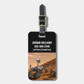 Mars Wissenschaftslabor Neugier Rover. Gepäckanhänger (Vorderseite vertikal)