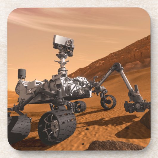 Mars Wissenschaftslabor Neugier Rover. Getränkeuntersetzer (Vorderseite)