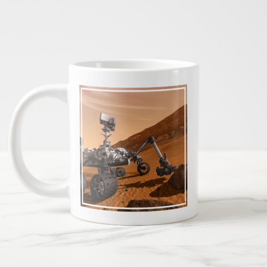 Mars Wissenschaftslabor Neugier Rover. Jumbo-Tasse (Links)