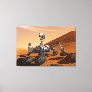Mars Wissenschaftslabor Neugier Rover. Leinwanddruck