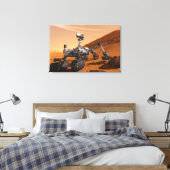 Mars Wissenschaftslabor Neugier Rover. Leinwanddruck (Insitu (Schlafzimmer))