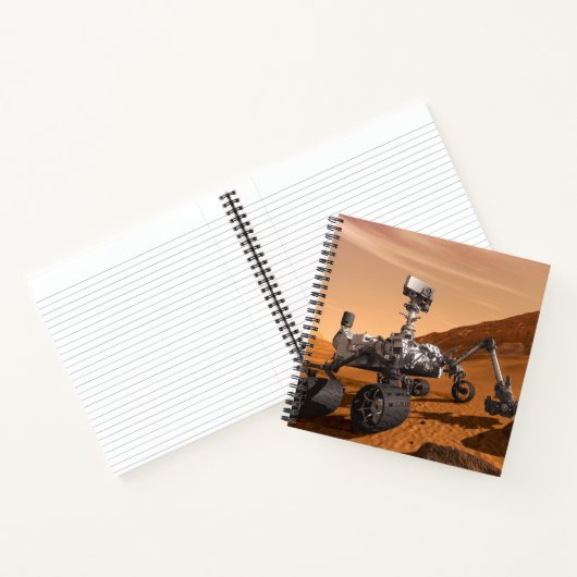 Mars Wissenschaftslabor Neugier Rover. Notizblock (Innenseite)