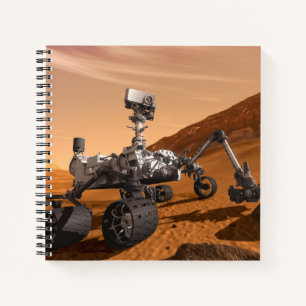 Mars Wissenschaftslabor Neugier Rover. Notizblock