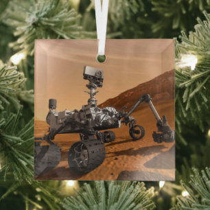 Mars Wissenschaftslabor Neugier Rover. Ornament Aus Glas