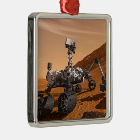 Mars Wissenschaftslabor Neugier Rover. Ornament Aus Metall (Rechts)
