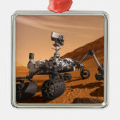Mars Wissenschaftslabor Neugier Rover. Ornament Aus Metall (Vorne)