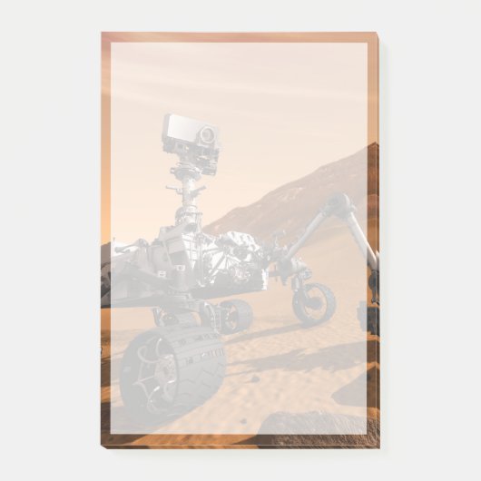 Mars Wissenschaftslabor Neugier Rover. Post-it Klebezettel (Vorderseite)