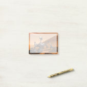 Mars Wissenschaftslabor Neugier Rover. Post-it Klebezettel (Auf Schreibtisch)