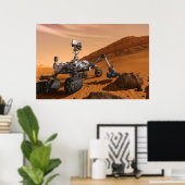 Mars Wissenschaftslabor Neugier Rover. Poster (Heimbüro)