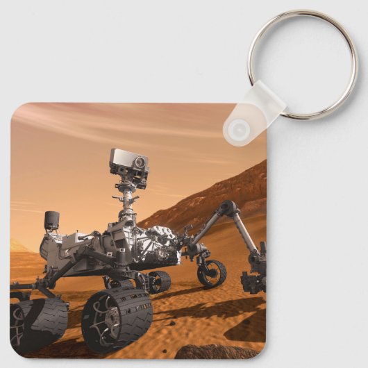 Mars Wissenschaftslabor Neugier Rover. Schlüsselanhänger (Rückseite)