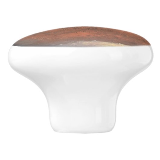 Mars Wunderschöne Planeten des Roten Sonnensystems Keramikknauf (Seitenansicht)