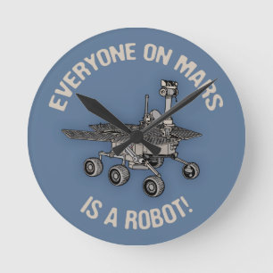 Mars-Zählung Runde Wanduhr