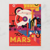 Mars | Zukunftsvisionen der NASA Postkarte (Vorderseite)