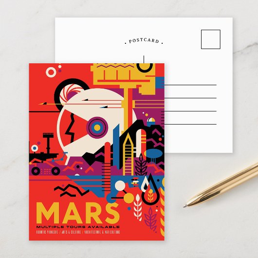 Mars | Zukunftsvisionen der NASA Postkarte