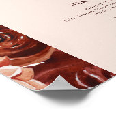 Marsala Autumn Floral | Blush Signature Drinks Poster (Ecke)