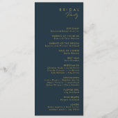 Marsala Autumn Floral | Hochzeitsprogramm der Mari Programm (Rückseite)