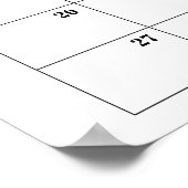 Marsala Baby Showrate Terminkalender Poster (Ecke)