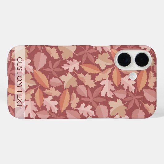 Marsala-Blätter Case-Mate iPhone Hülle (Rückseite (Horizontal))