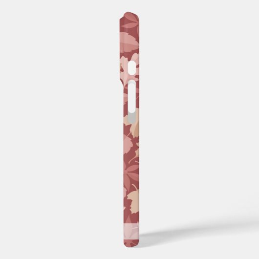 Marsala-Blätter Case-Mate iPhone Hülle (Rückseite / Links)