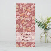 Marsala-Blätter Einladung (Stehend Vorderseite)