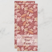 Marsala-Blätter Einladung (Vorne/Hinten)