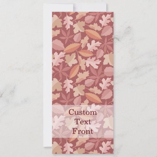 Marsala-Blätter Einladung (Vorderseite)