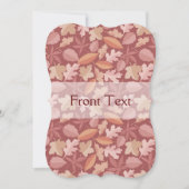 Marsala-Blätter Einladung (Vorderseite)