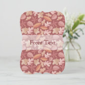 Marsala-Blätter Einladung (Stehend Vorderseite)