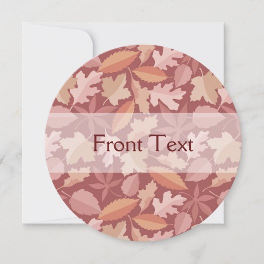 Marsala-Blätter Einladung (Vorderseite)