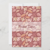 Marsala-Blätter Einladung (Vorderseite)